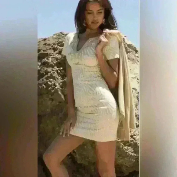 Lilly Pulitzer Sz 14 Millianua gold jacquard dress zebra print item# 5D - Picture 4 of 13